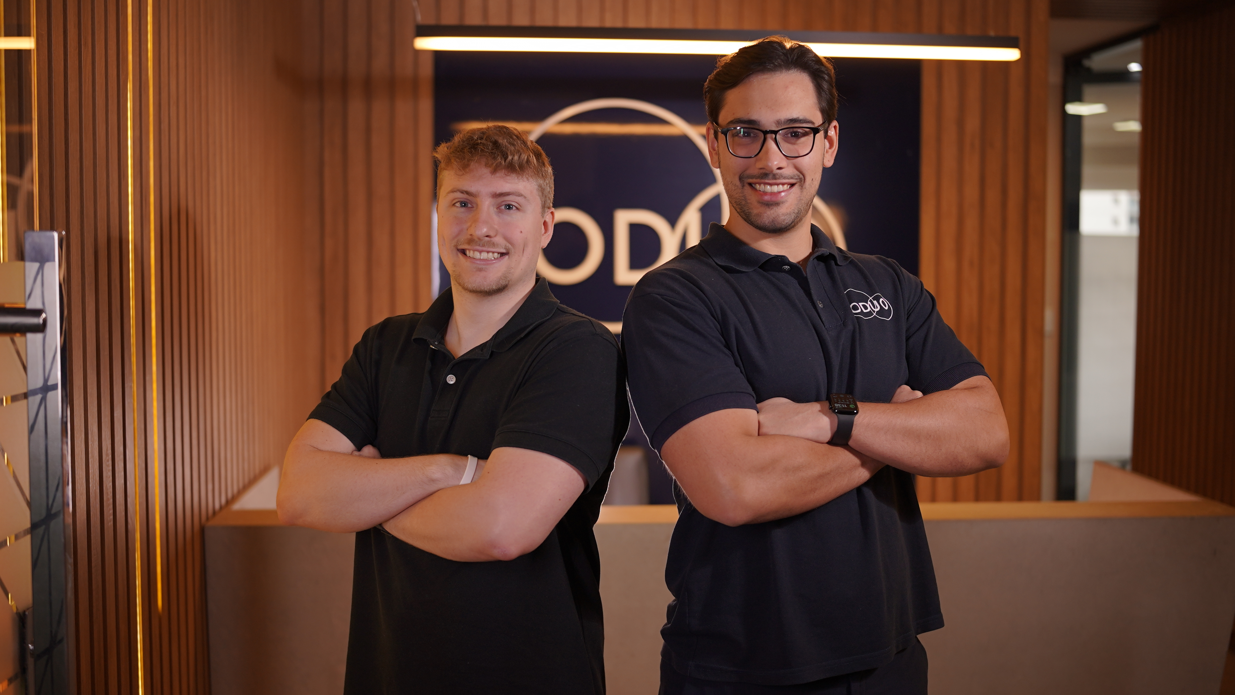 Lucas Pereira e Murilo — co-fundadores da ODuo