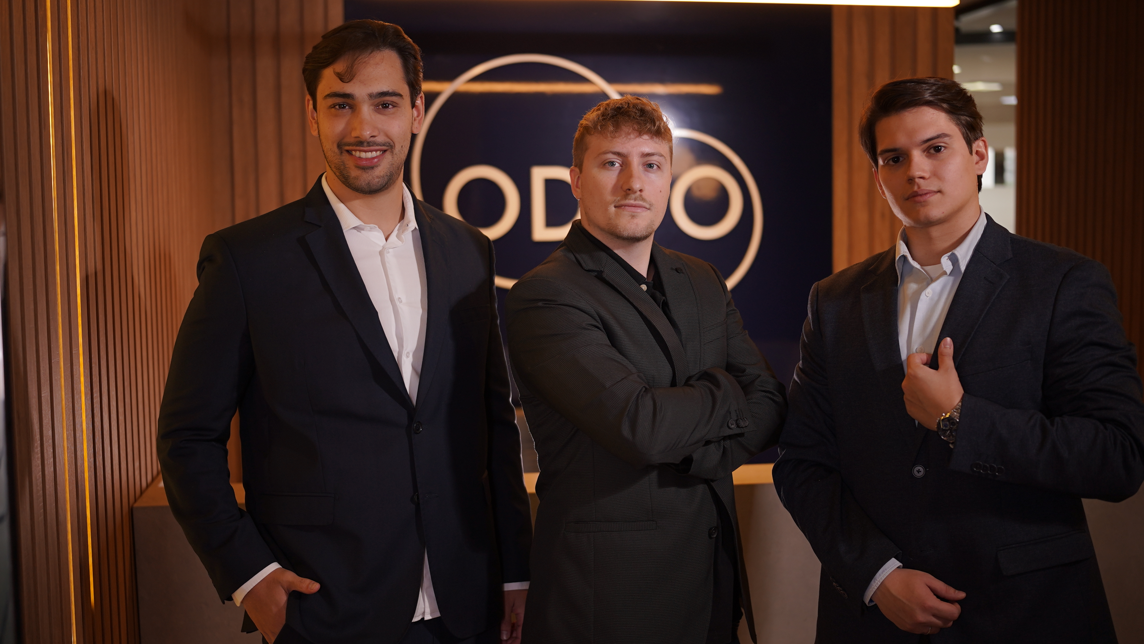 Murilo, João e Lucas Pereira — sócios fundadores da ODuo